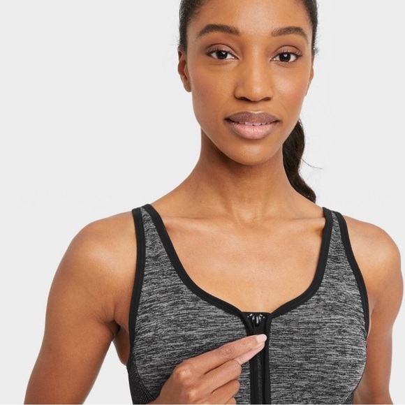 All in Motion Zip Front Sports Bra - Picture 4 of 8